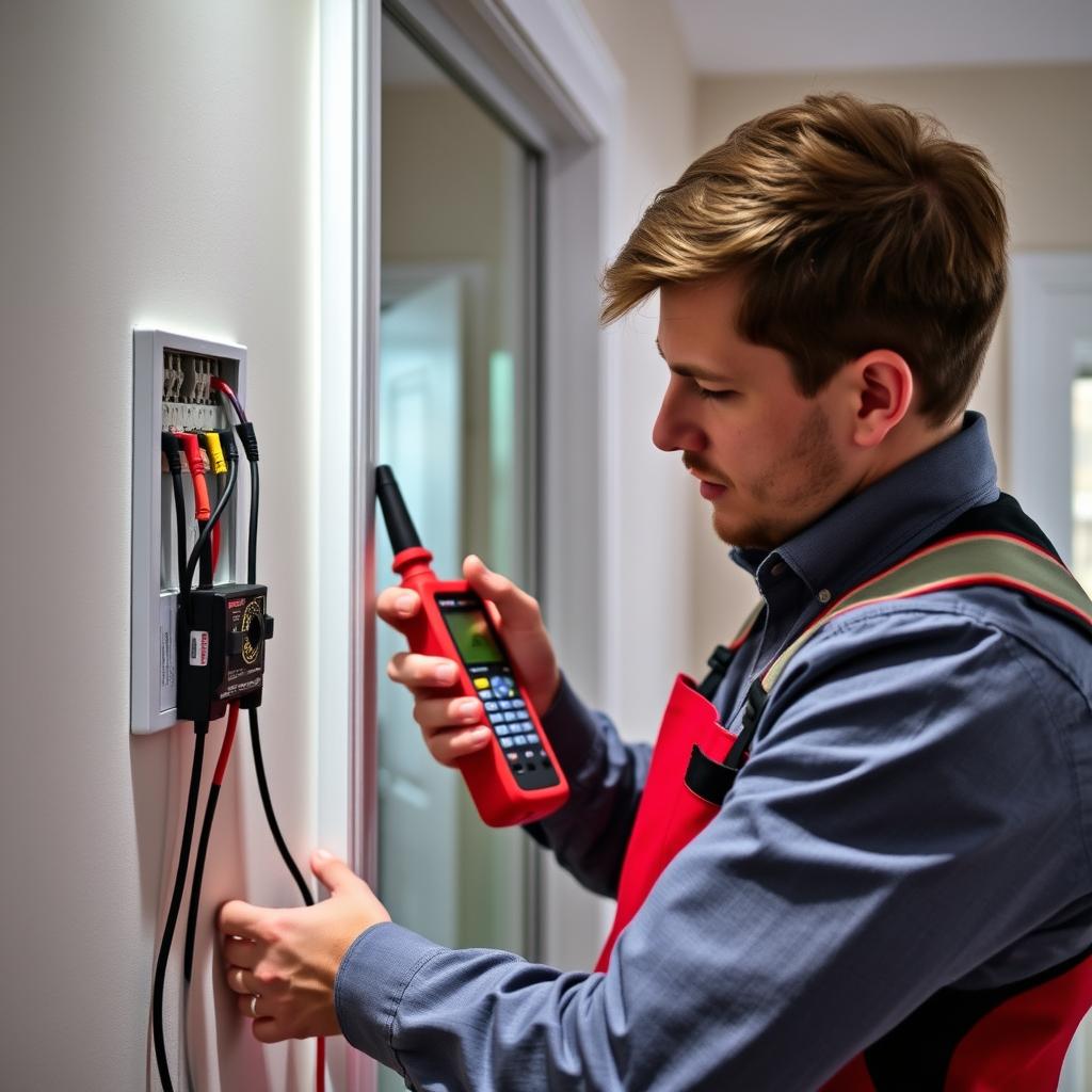 Chingford electrician repairing electrical fault