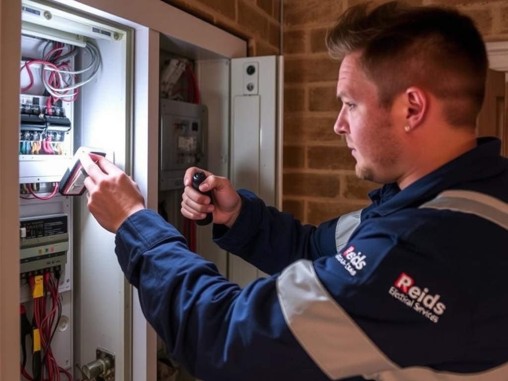 Emergency electrician in Leyton responding to urgent call