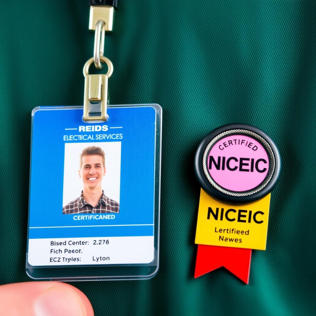NICEIC certified Leyton electrician with credentials